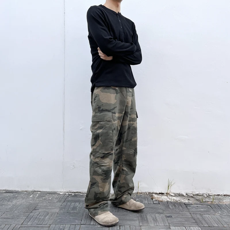 Herren Modische Cargohose mit mehreren Taschen Drune
