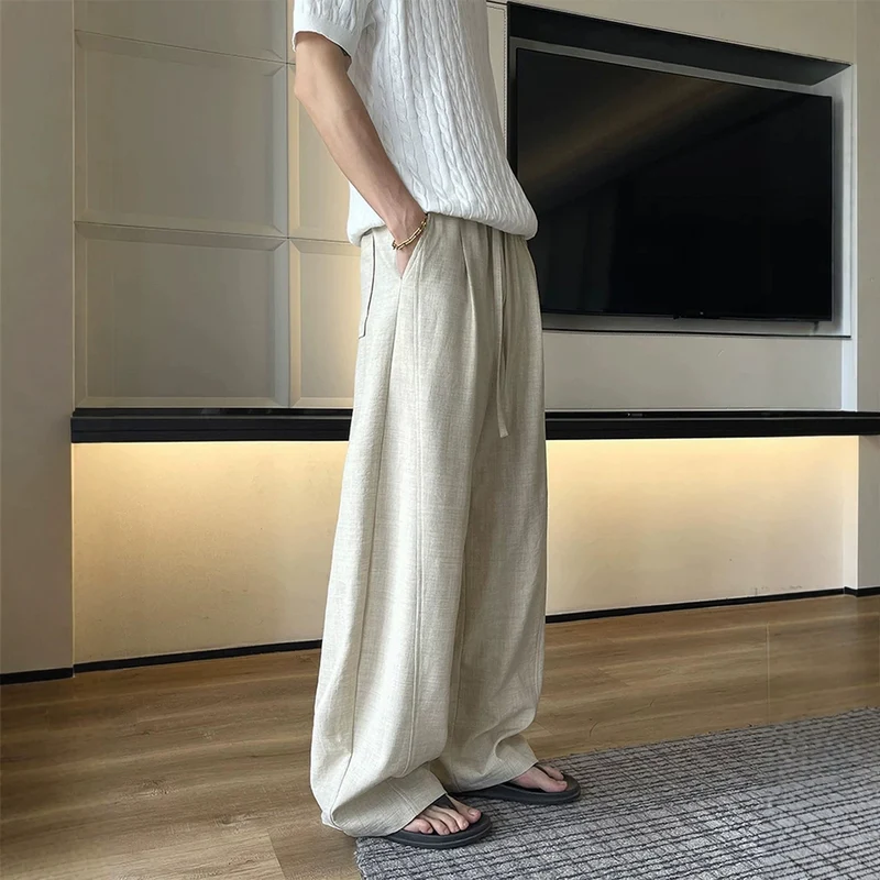 Herren Locker geschnittene Stoffhose Drune