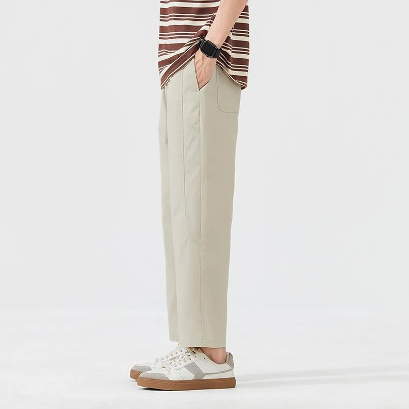 Herren Legere Relaxed Fit Stoffhose Drune