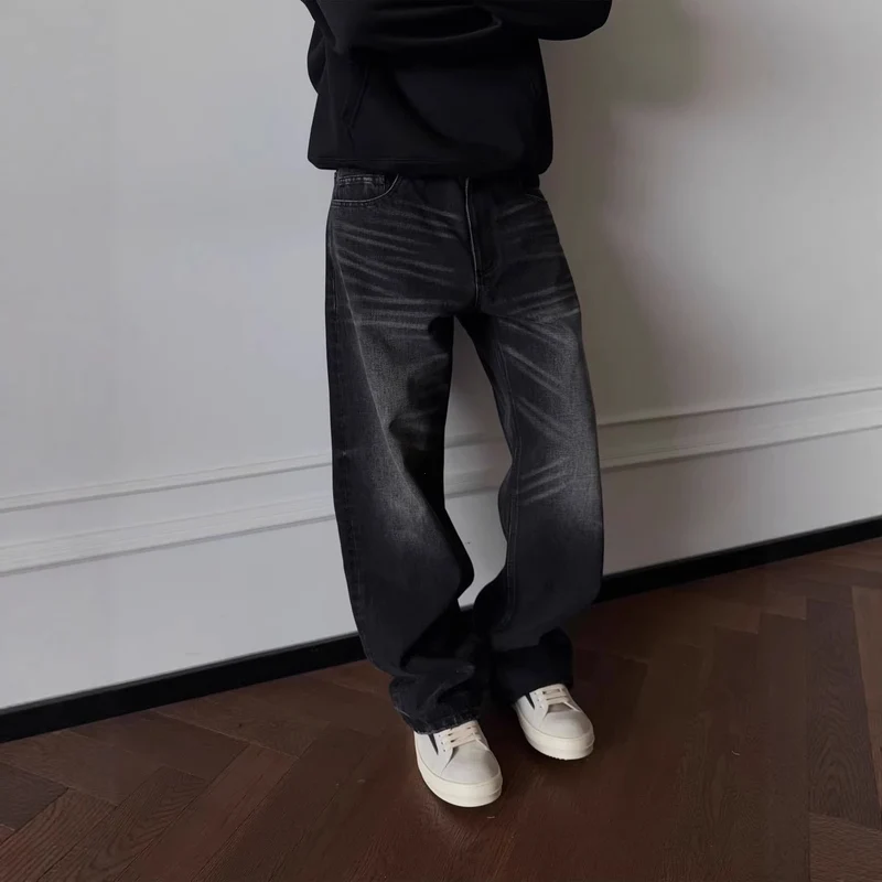 Herren Lässige und weite Denim-Jeans Drune