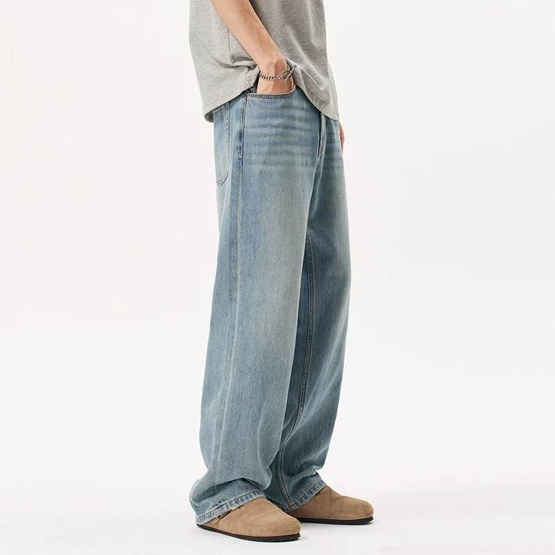 Herren Lässige und bequeme Weitgeschnittene Jeans Drune