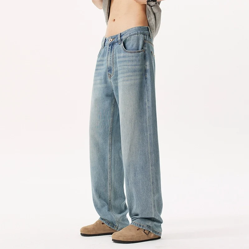 Herren Lässige und bequeme Weitgeschnittene Jeans Drune