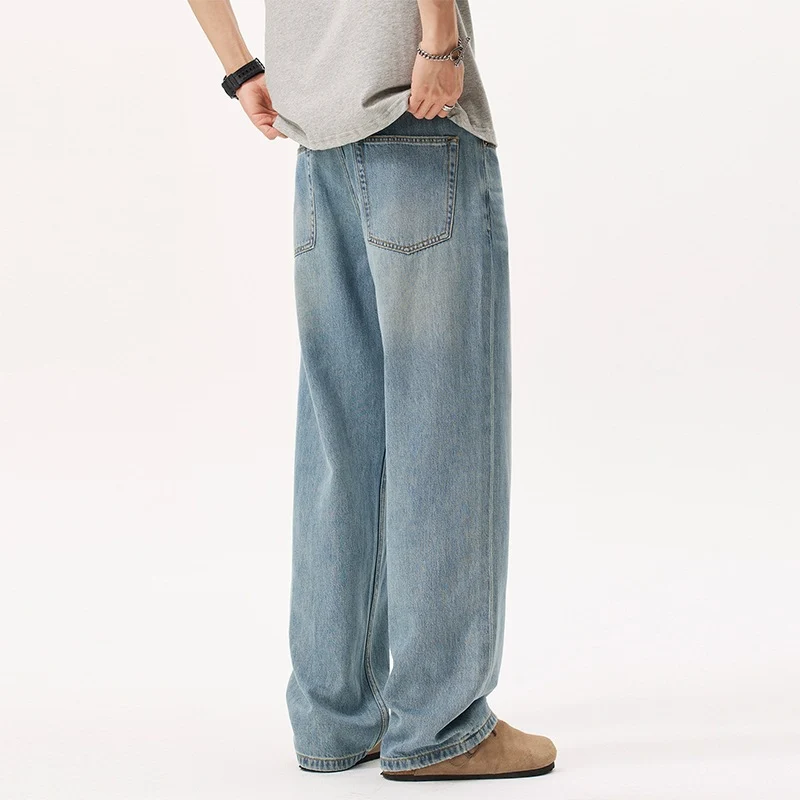 Herren Lässige und bequeme Weitgeschnittene Jeans Drune