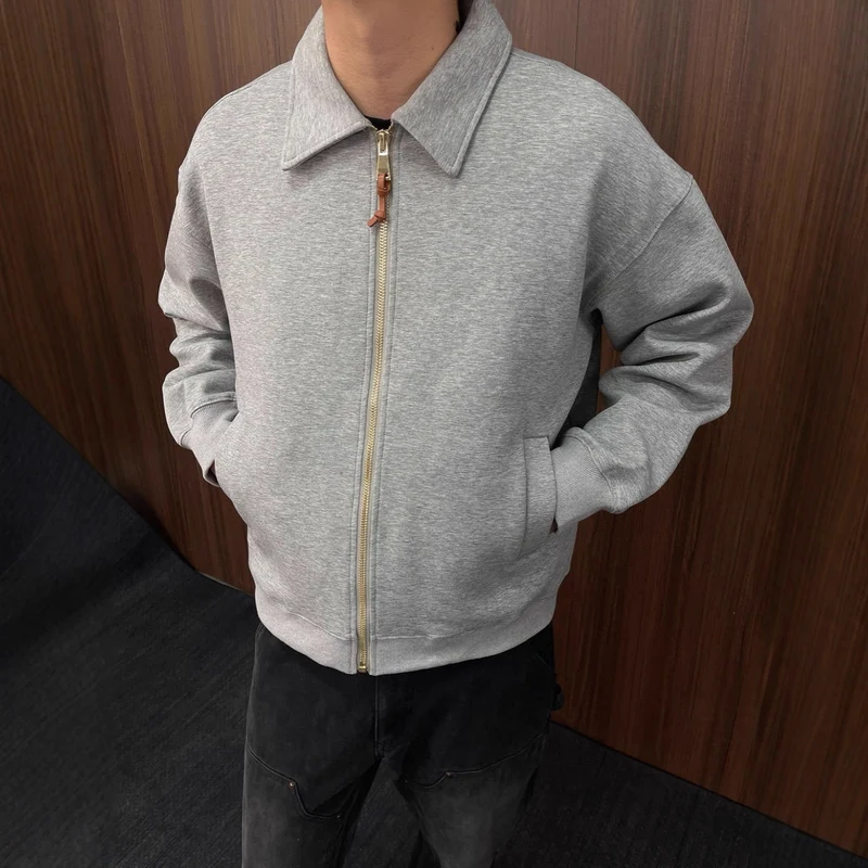 Herren Komfortable Sweatjacke mit Reißverschluss Drune