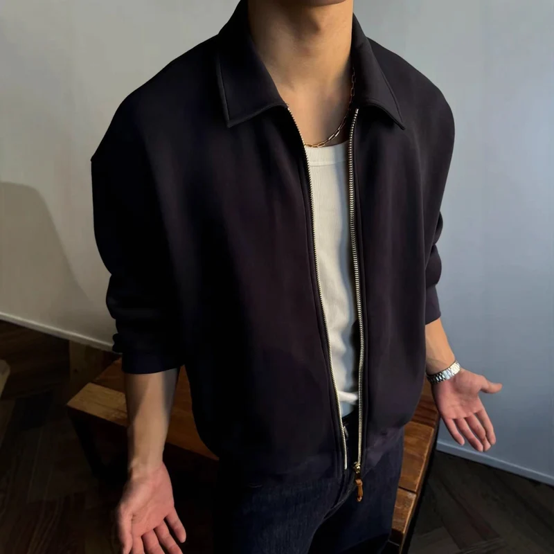 Herren Komfortable Sweatjacke mit Reißverschluss Drune