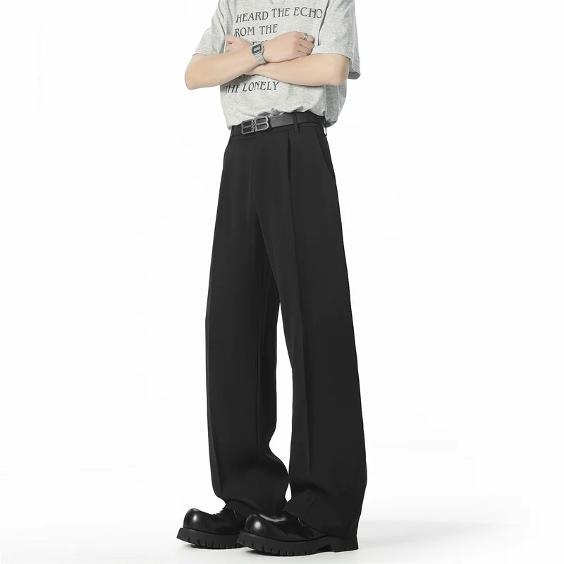 Herren Elegante und lässige Weit geschnittene Hose Drune