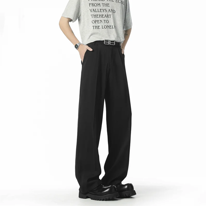 Herren Elegante und lässige Weit geschnittene Hose Drune