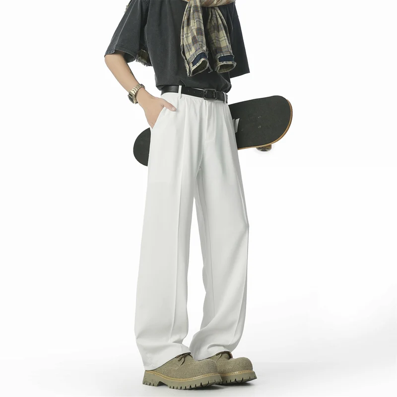 Herren Elegante und lässige Weit geschnittene Hose Drune