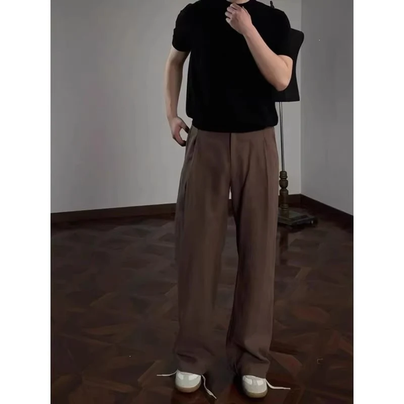 Herren Elegante und bequeme hoch geschnittene Anzughose Drune