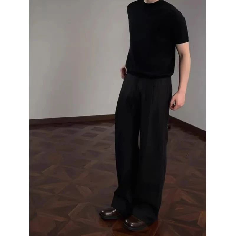 Herren Elegante und bequeme hoch geschnittene Anzughose Drune
