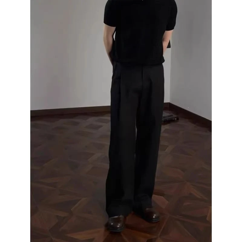 Herren Elegante und bequeme hoch geschnittene Anzughose Drune
