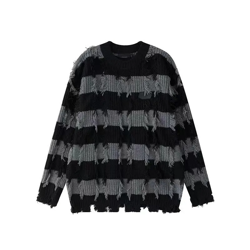 Herren Modischer Grobstrickpullover mit einzigartigem Design Drune