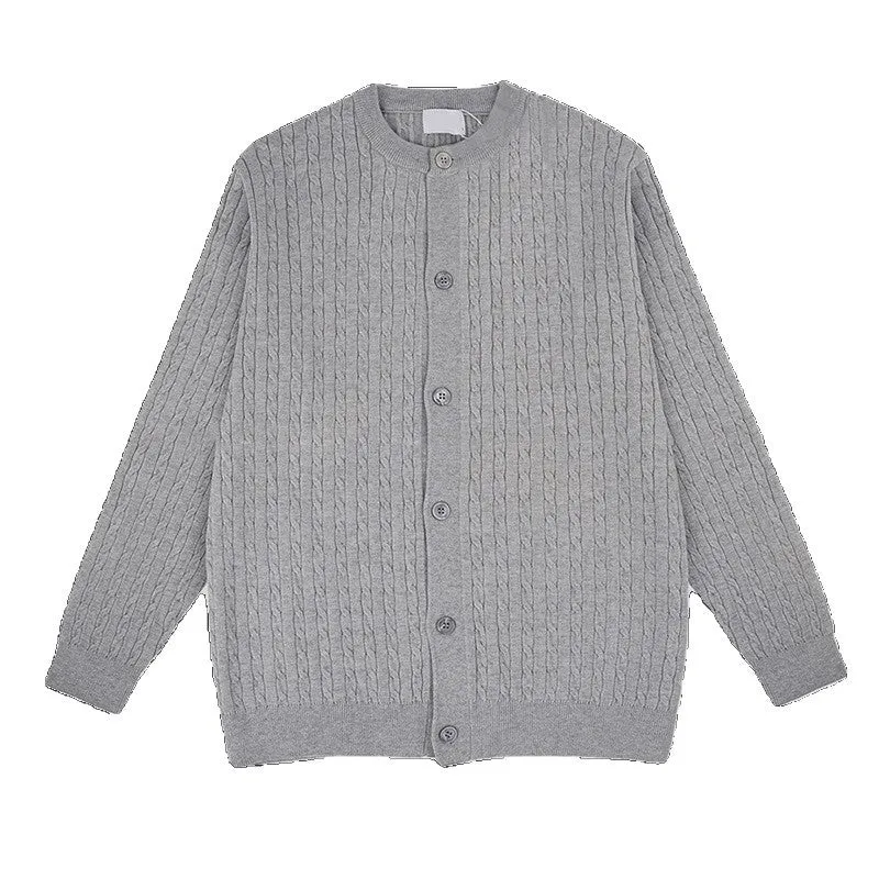 Herren Modische Strickjacke mit V-Ausschnitt Drune