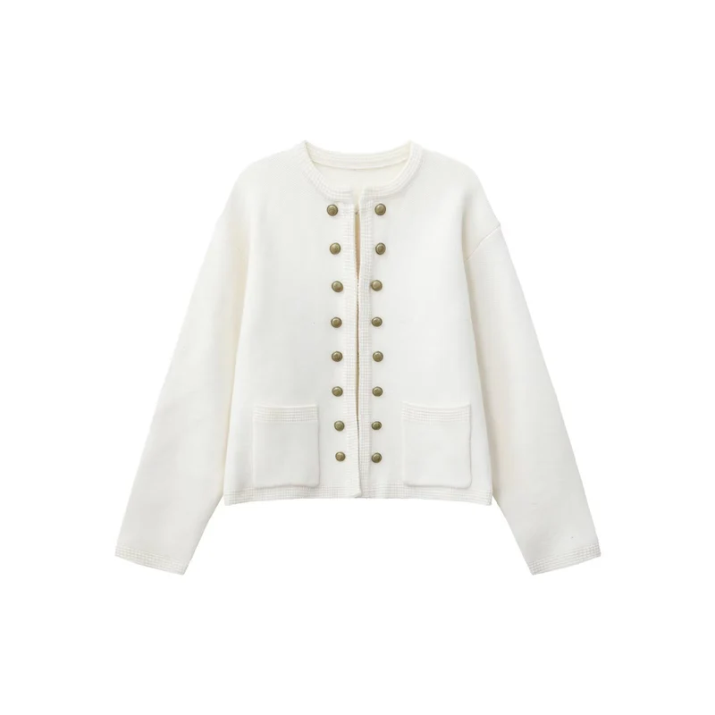Herren Modische Strickjacke mit Knopfdetails Drune