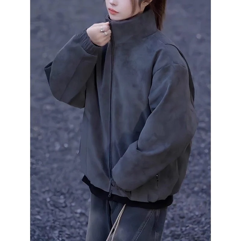 Damen Oversized Steppjacke Drune