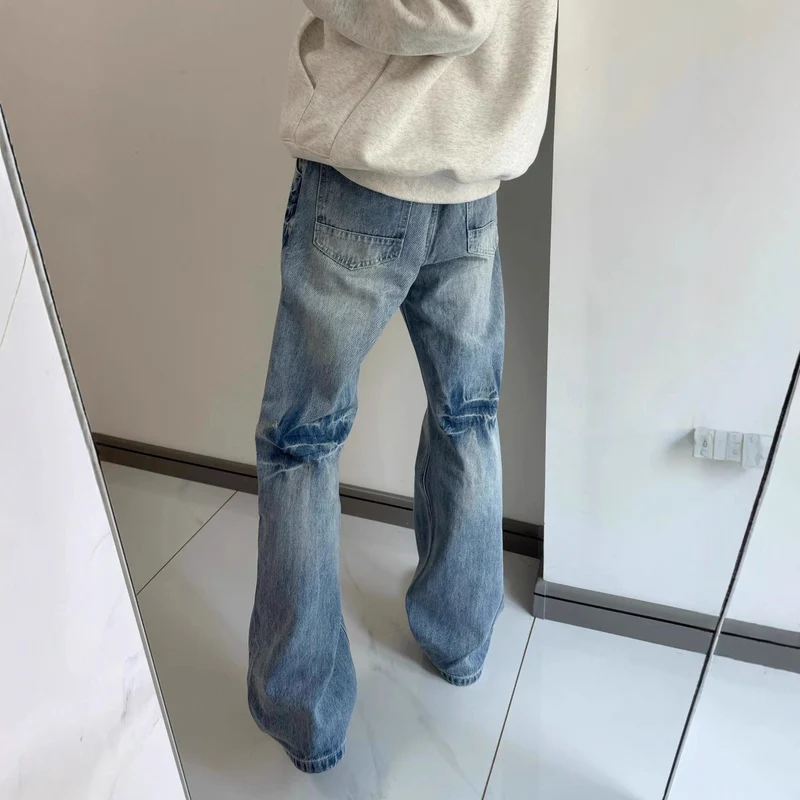 Damen Modische Flared Jeans Drune