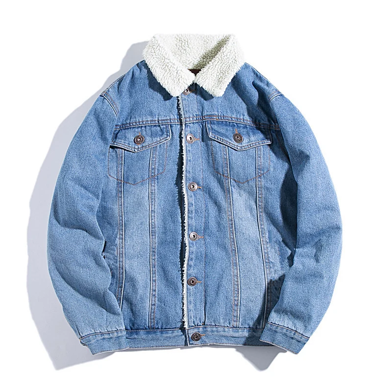 Damen Lässige Denimjacke mit Fleece-Futter Drune