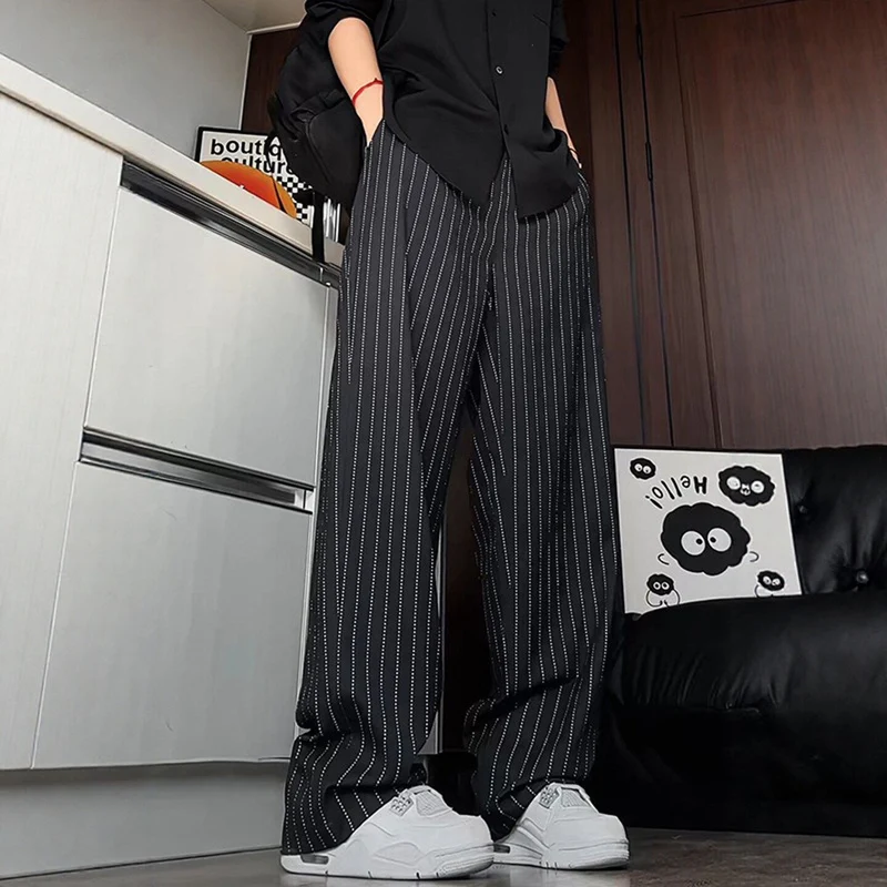 Damen Hochtaillierte Streifenhose Drune