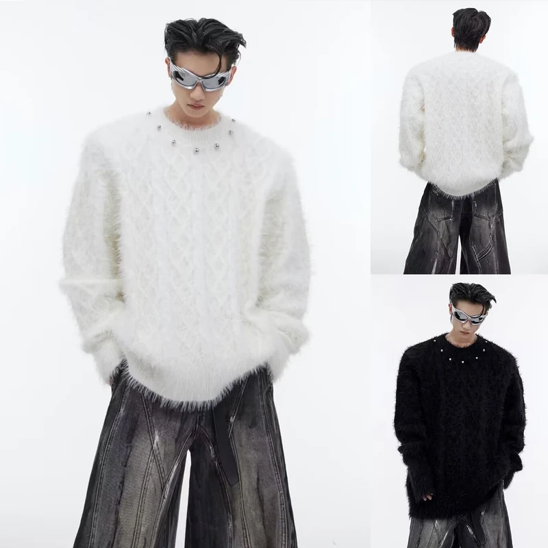 Herren Stylish Grobstrickpullover Drune