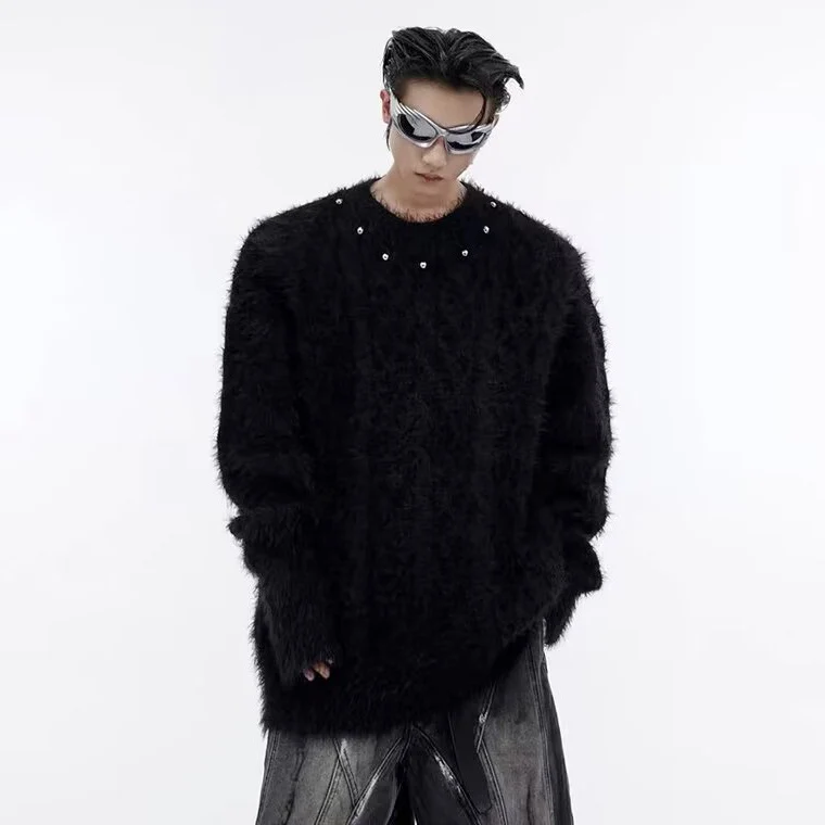 Herren Stylish Grobstrickpullover Drune