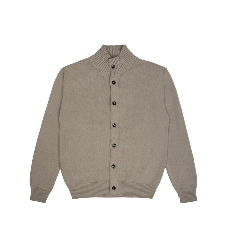 Herren Strickjacke mit Stehkragen und Knopfleiste Drune