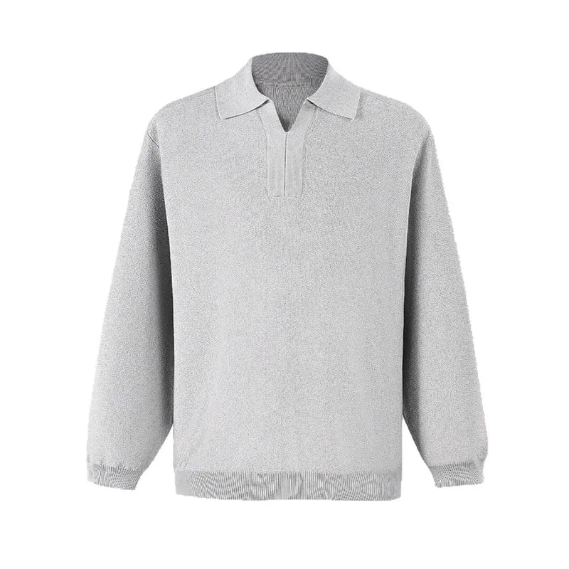 Herren Modisches Longsleeve Pullover mit V-Ausschnitt Drune