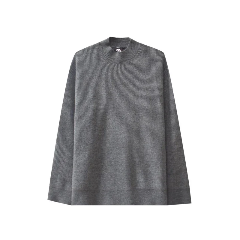 Herren Modischer Rollkragenpullover aus Rippstrick Drune