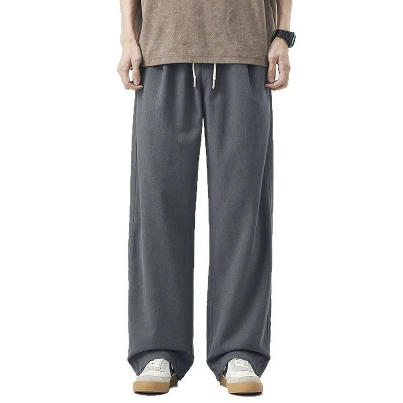 Herren Bequeme Weitgeschnittene Relaxed Fit Freizeithose Drune