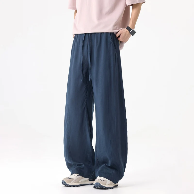 Herren Bequeme und luftige Relaxed Fit Leinenhose Drune