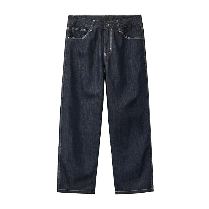 Herren Bequeme und lässige Weit geschnittene Denim-Hose Drune
