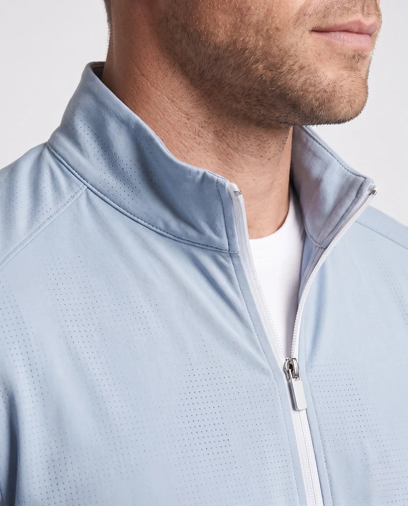 Herren nan leichte atmungsaktive Softshelljacke mit Stehkragen und durchgehendem Reißverschluss Drune