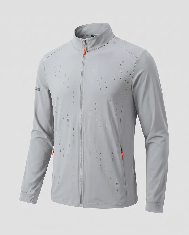Herren nan leichte atmungsaktive Softshelljacke mit Stehkragen und durchgehendem Reißverschluss Drune