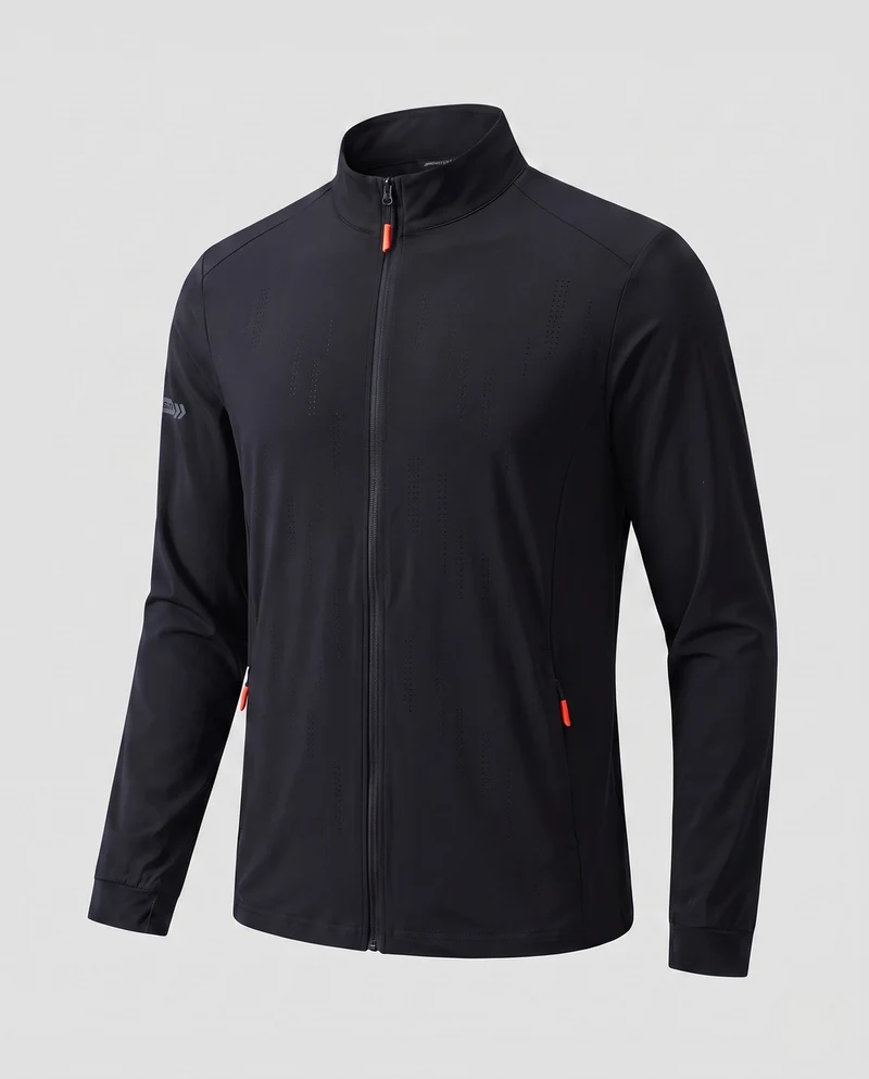 Herren nan leichte atmungsaktive Softshelljacke mit Stehkragen und durchgehendem Reißverschluss Drune