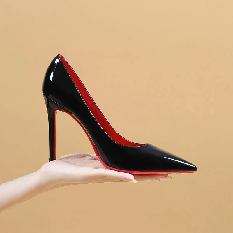 Damen Spitz-Pumps mit hohem Stiletto-Absatz und Riemchen Drune