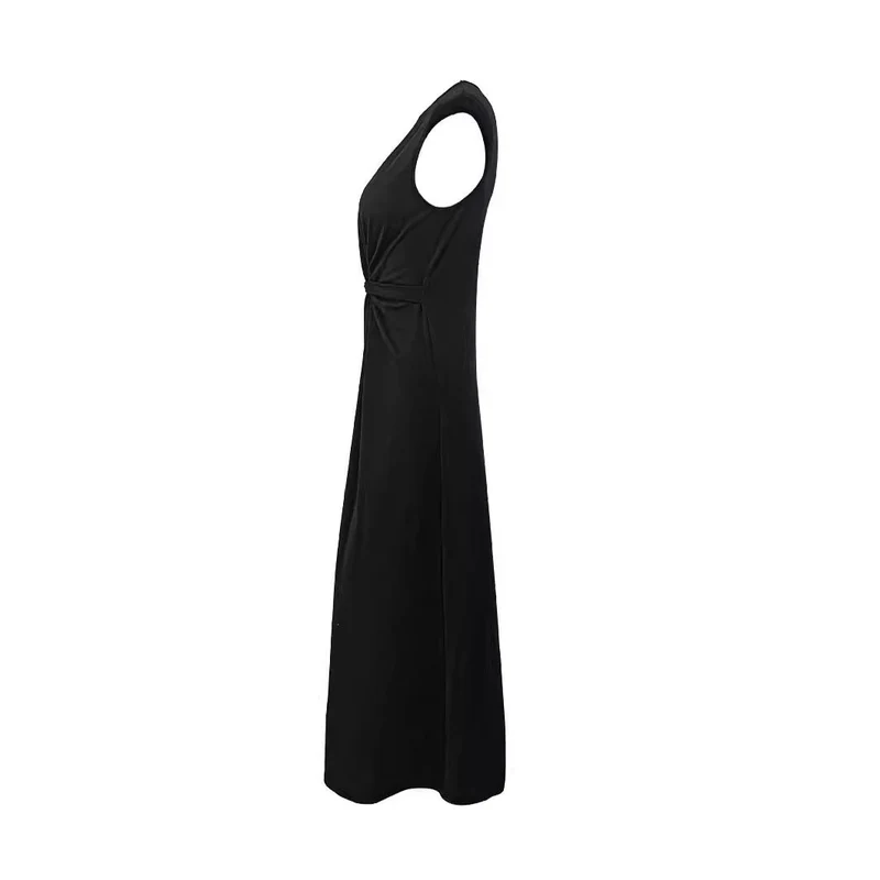 Damen Maxikleid mit elegantem Wickeldesign und schmeichelndem Schnitt Drune