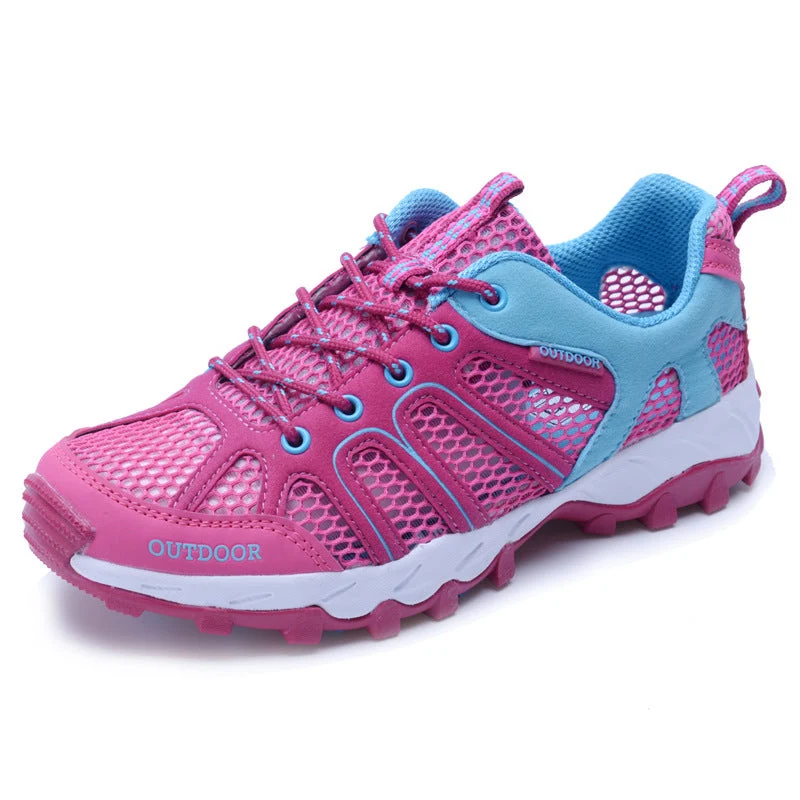 Damen Atmungsaktive Outdoor-Sneakers mit rutschfester Sohle und elastischem Mesh Drune