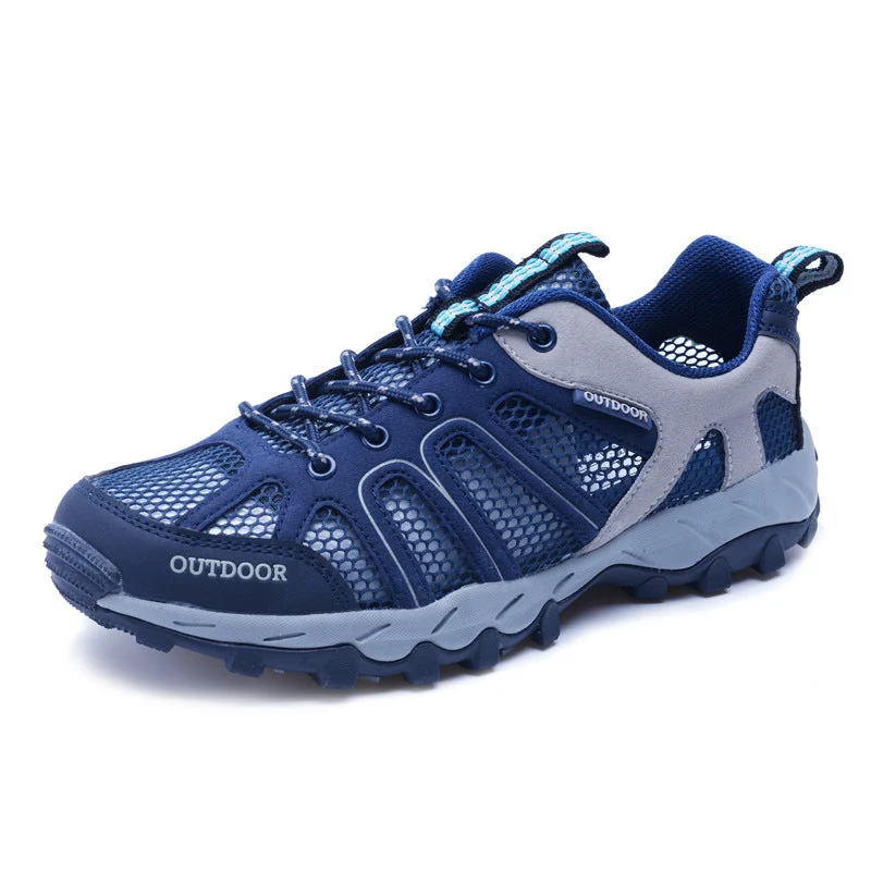 Damen Atmungsaktive Outdoor-Sneakers mit rutschfester Sohle und elastischem Mesh Drune