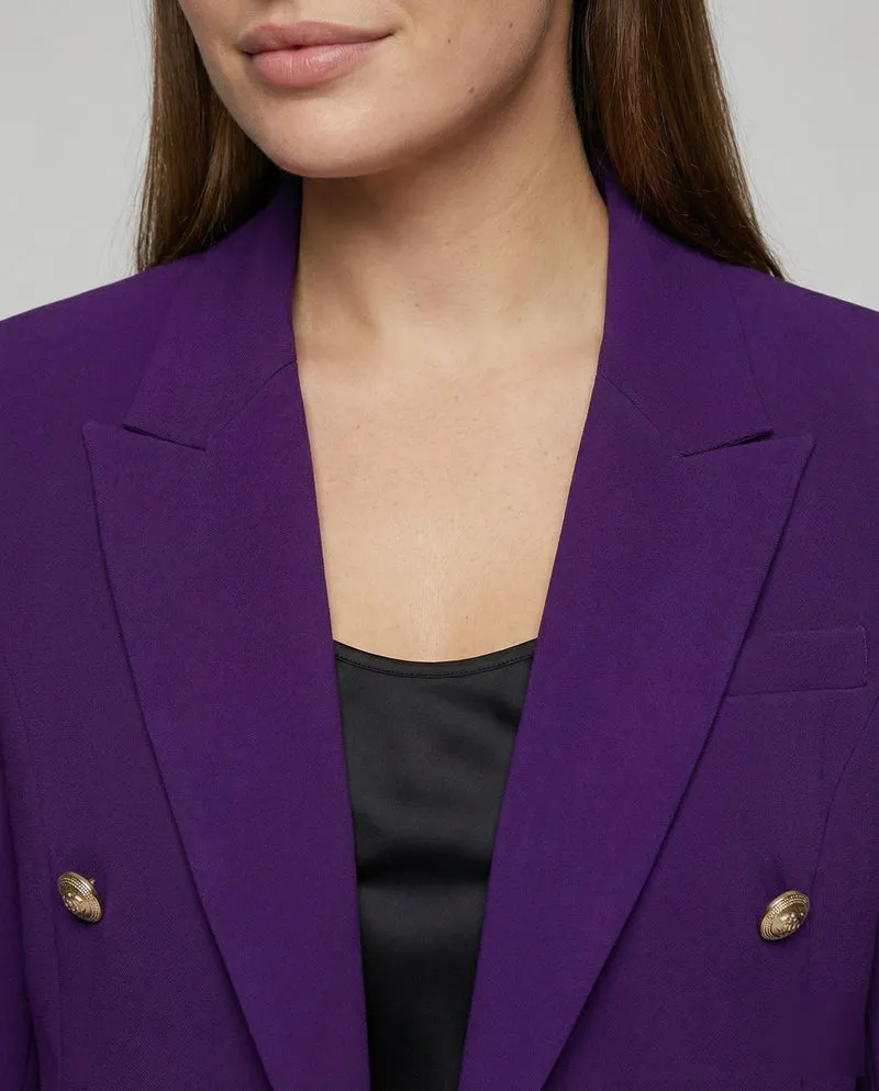 Damen nan taillierter Businessblazer mit dezenten Metallknöpfen und Pattentaschen Drune