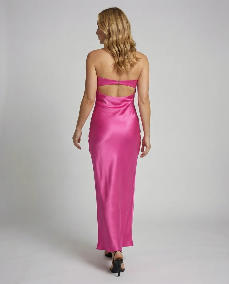 Damen Säulen-Maxikleid Off-Shoulder Bustier