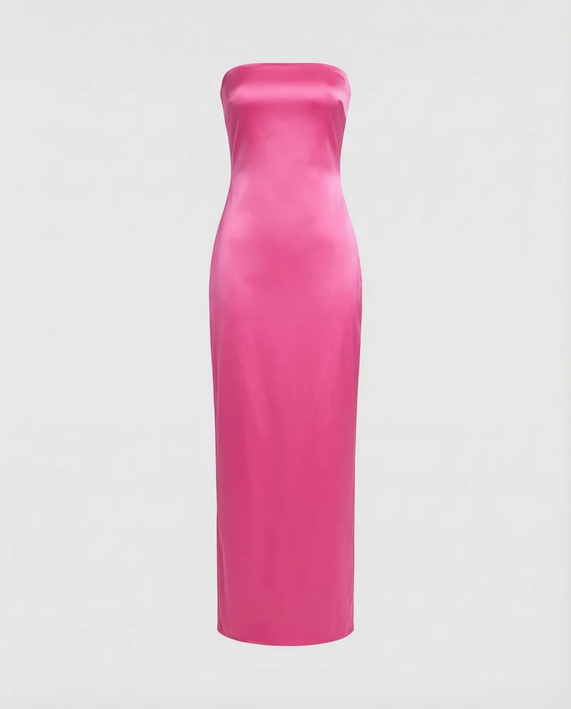 Damen Säulen-Maxikleid Off-Shoulder Bustier