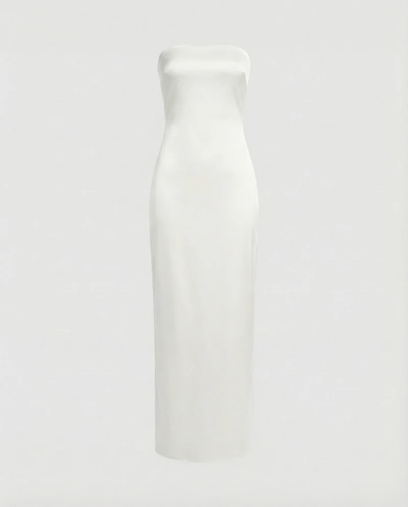 Damen Säulen-Maxikleid Off-Shoulder Bustier