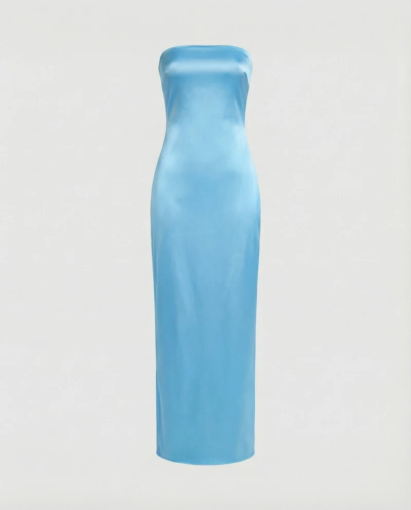 Damen Säulen-Maxikleid Off-Shoulder Bustier