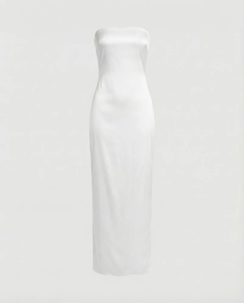 Damen Säulen-Maxikleid Off-Shoulder Bustier