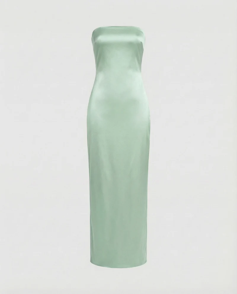 Damen Säulen-Maxikleid Off-Shoulder Bustier