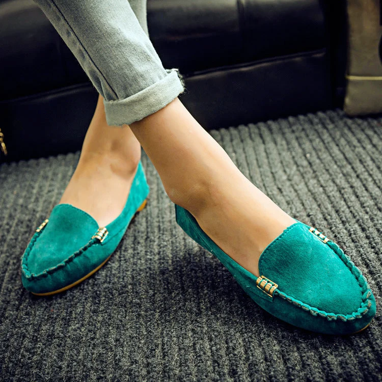 Damen Mokassin-Pantoletten mit schickem Metallic-Detail und weichem Obermaterial Drune