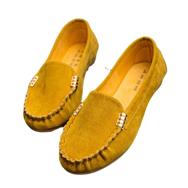 Damen Mokassin-Pantoletten mit schickem Metallic-Detail und weichem Obermaterial Drune