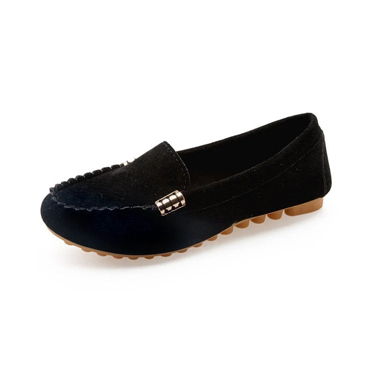 Damen Mokassin-Pantoletten mit schickem Metallic-Detail und weichem Obermaterial Drune