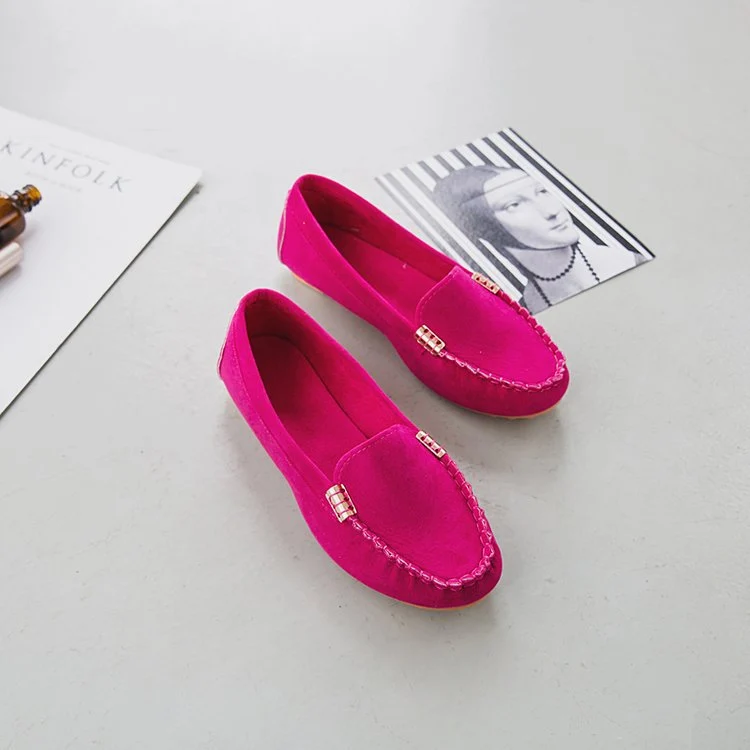Damen Mokassin-Pantoletten mit schickem Metallic-Detail und weichem Obermaterial Drune