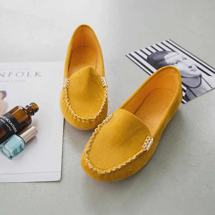 Damen Mokassin-Pantoletten mit schickem Metallic-Detail und weichem Obermaterial Drune