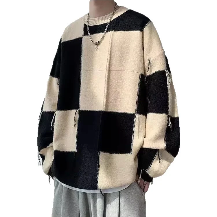 Herren Grobstrick Pullover Drune